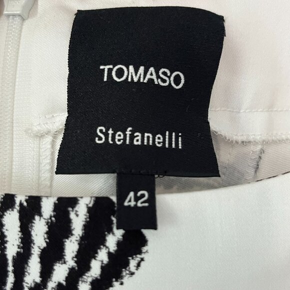 Tomaso Stefanelli midi dress size 42 (US size 6) designer large floral print - Picture 9 of 9